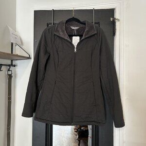 North Face Zip Up Fleece Jacket Dark Gray
